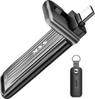 SSK 1 TB SSD USB C atmintinė, maksimalus greitis iki 2000MB/s tik USB 3.2 Gen2x2, nešiojamasis išorinis SSD diskas, suderinamas su "Android" telefonu "Mac" nešiojamuoju kompiuteriu, palaiko "iPhone 15/16" 4K ProRes