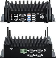 WEIDIAN pramoninis mini kompiuteris, kompiuteris be ventiliatoriaus, "Core i7 10610U" (iki 4,90 GHz), "HD Type-C DP" trigubas ekranas, 8USB, 6RS232 COM, GPIO, "WiFi", BT, 2RJ45 LAN, SIM kortelės lizdas, "Win11" (16GB RAM, 512GB SSD)