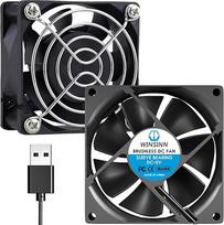WINSINN DC 60mm USB ventiliatorius 5V 6025 Bešepetėlinis aušinimo ventiliatorius 60mm x 25mm 2 kaiščiai 2 vnt.