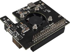 ZDE ZP580 PoE+ HAT for Raspberry Pi 5 Power over Ethernet HAT adapterio plokštė palaiko 802.3af/at tinklo standartą su įmontuotu aušinimo ventiliatoriumi