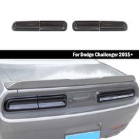 Automobilio galinio žibinto dangtelio apdailos apdaila, skirta „Dodge Challenger 2015+“, automobilio išoriniai priedai(Rūkytas juodas) juoda