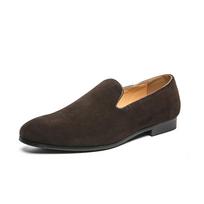 Madingi Prekinio Ženklų Vyriški Suede Batai Minkštu Padu Vyriški Laisvalaikio Batai Lauko Sąlygoms Vyriški Laisvalaikio Batai Žali Vyriški Verslo Batai Vyriški Mokasinai 38 ruda