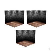 3x 1/12 Scale Backdrop Showcase Organizer Scene Layout Display Diorama Storage for Action Figures