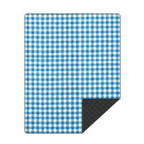 Ypač didelis pikniko pledas, atsparus vandeniui, smėliui, sustiprintas, lengvai nešiojamas, sulankstomas, lauko pikniko kilimėlis, paplūdimio pledas 150x200cm mėlyna