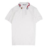 High New Novelty Embroidery Snake Bee Collar Fashion Casual Polo Shirts Shirt Skateboard Cotton Polos Top Tee M