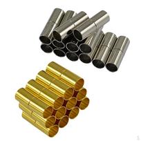 24 Rinkiniai 4 mm Odinio Laido Galinis Dangtelis/ Magnetinis Užsegimas Papuošalų Gamybos Detalės