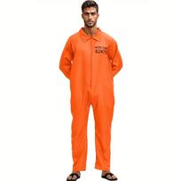 Personalizuotas Individualus Skaitmeninis Numeris Helovino Cos Kalinio Kostiumas Kostiumas Kalinio Uniforma Kalinio Kostiumas Oranžinis Vientisas Kalinio Kostiumas L šafranas