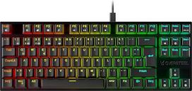 "Oversteel" - KOVAR USB žaidimų TKL klaviatūra, RGB apšviesta, mechaninis jungiklis Outemu Red, Anti-Ghosting, vokiškas išdėstymas PC/MAC/Android