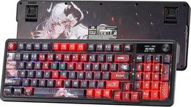 "Redragon K719 PRO Gasket" žaidimų klaviatūra, "Hype" ekranas ir sukamoji rankenėlė, mechaninė klaviatūra, 95 klavišai, lengvai naudojama, 1,14 colio TFT informacinis ekranas, 5 sluoksnių triukšmo mažinimas, linijinis jungiklis