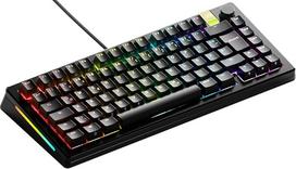 Glorious Gaming GMMK 3 PRO HE: greitasis paleidimas (Rapid Trigger), Hall-Effekt, modulinė aliuminio laikiklis ir apšvietimo sistema, 8K apšvietimas, karštas keitimas (MX- ir HE-Schalter), TKL 75 %, vokiečių kalba - Schwarz