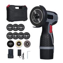 Bešepetėlis kampinis šlifuoklis 17000RPM Akumuliatorinis kampinis šlifuoklis Elektrinis šlifavimo įrankis Mini kampinis šlifuoklis Upgrade Package & 1 Battery-US plug juoda
