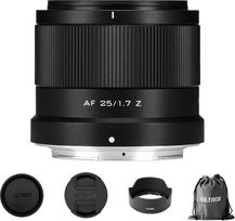 VILTROX 25mm f/1.7 Z-Mount APS-C objektyvas 25mm F1.7 automatinio fokusavimo STM didelės diafragmos pagrindinis objektyvas, suderinamas su Nikon Z montavimo fotoaparatais Z5 Z50 Z5 Z6 Z6II Z7 Z7II ZFC Z30 Z9 Z8 Z6III