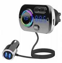 FM Bluetooth automobilinis siųstuvas + įkroviklis, laisvų rankų režimas