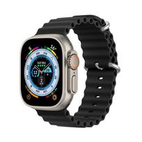 „Dux Ducis“ silikoninis „Apple Watch“ dirželis, skirtas „Apple Watch 42 / 44 / 45 / 46 / 49 mm“, juodas