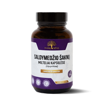 Sveikadienis Saldymedžio šaknys veganiškose kapsulėse kvėpavimo takams