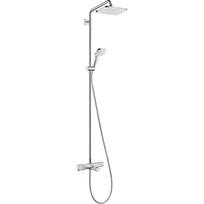 Hansgrohe Croma E280 27687000 virštinkinė dušo/vonios sistema, termostatinis maišytuvas, snapas, chromo spalva