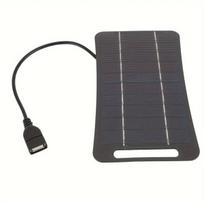 Nešiojamas saulės kroviklis USB