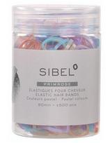 Sibel elastinė plaukų gumytės Sibel Elastic Bands Pastel 20mm 500vnt