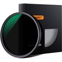 K&F Concept K&F 46MM MV36 Slim Variable/Fader NDX, ND8~ND2000, Waterproof, Anti Scratch, Green Coated
