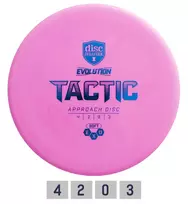 Diskgolfo diskas Putter SOFT EXO TACTIC Evolution Pink