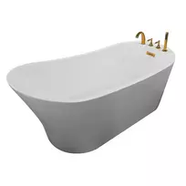 Laisvai stovinti vonia su auksiniu maišytuvu AMO-1037D 170x80x72 cm