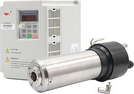 ! 2,2 kW wassergekühlter Spindelmotor 220 V, Geschwindigkeit 24000 U/min, 4-polig, 800 Hz und 2,2 kW Wechselrichter(30000rpm,220v)
