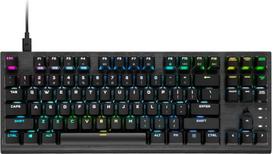 "Corsair K60 PRO TKL" laidinė optinė mechaninė OPX linijinių jungiklių žaidimų klaviatūra su 8000 Hz dažniu - juoda