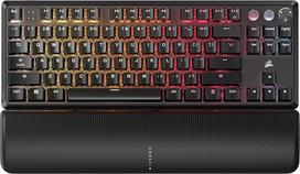 "Corsair K70 PRO TKL RGB" magnetinė-mechaninė laidinė žaidimų klaviatūra - iš anksto sutepti "MGX Hyperdrive" jungikliai - "Hall Effect Rapid Trigger" - 8000 Hz Hyper-Polling - QWERTY NA - juoda