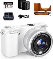 "Fine Life Pro" skaitmeninis fotoaparatas 4K, 12 kartų optinis priartinimas 64 megapikselių fotokamera, optinis vaizdo stabilizatorius Vlogo kamera ir "WiFi", 2 baterijos 64GB TF kortelė Nuotolinis fokusavimas ir fokusavimas iš arti