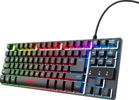 "Trust Gaming GXT 833 Thado TKL" prancūziška AZERTY išdėstymo žaidimų klaviatūra