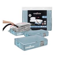 Vakuuminės iš plastiko daiktadėžės po lova 3 vnt. 65x45x15,5 cm Blue Edition – Compactor