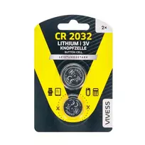 Elementai VIVESS CR2032, 3V, 2 vnt