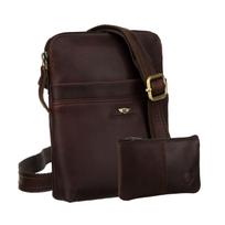 Vidutinė rankinė vyrams Peterson, ruda 6941