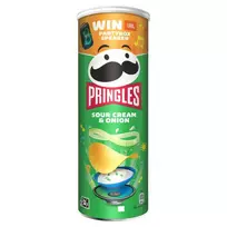 Bulvių traškučiai grietinės ir svogūnų skonio PRINGLES, 165 g