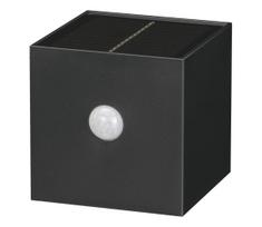 Retlux-LED saulės energijos sieninis šviestuvas su judesio jutikliu, LED, 1 W, 3,7 V, 1200 mAh, IP44, juodas