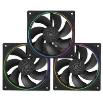 Korpuso aušintuvai Thermalright 120mm ARGB TL-S12R JUODI 3vnt. Reverse Blade (Atvirkštinis)
