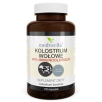 Medverita Jautiena Colostrum 400 mg,40% Imunoglobulinas - 100 kapsulių
