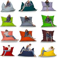 "HomeIdeal 2-in-1 Bean Bag", skirtas žaidimams ar poilsiui, grindų pagalvė su EPS karoliukais suaugusiesiems ir vaikams, atspari vandeniui, tinkama naudoti patalpose ir lauke, antracito spalvos, 100 x 145 cm