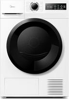 "Midea MD11EH80BD" šilumos siurblio džiovyklė, 8 kg, D energinė klasė, "Quick Dry 35'", "HealthGuard", džiovinimo jutiklis, "Refresh", "Anti-Crease", "Wool Refresh", balta
