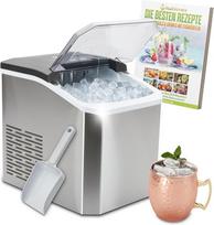 "Nutrilovers Nutri-Ice Maker" ledo kubelių gaminimo aparatas Nerūdijančio plieno ledo kubelių gaminimo aparatas 2 dydžių (S/L) ledo kubelių gaminimo aparatas su "Moscow Mule" puodeliu ir receptų knyga
