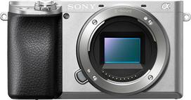 "Sony Alpha 6100" APS-C veidrodinis fotoaparatas su "Sony" 16-50 mm galios priartinimo objektyvu, greitas 0,02 s automatinis fokusavimas su žmonių ir gyvūnų akių aptikimo funkcija, 4K filmų įrašymas ir pakreipiamas ekranas, sidabrinės spalvos