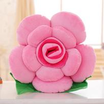 AQCQDQ Cuddly pagalvėlė, gėlių pagalvėlė, pliušinė grindų pagalvėlė dekoratyvinė, pagalvėlė sėdynės pagalvėlė vaikų kambariui, svetainei, sofos apdailai (rožinė, 15 cm)