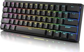DURGOD Venus 60% RGB RGB mechaninė žaidimų klaviatūra | 60% išdėstymas ANSI US UK | Aliuminio korpusas | Dvigubas PBT Cherry profilis (Gateron Blue, Black)