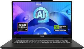 MSI VenturePro A17 AI+ verslo nešiojamasis kompiuteris, AMD Ryzen™ AI 7 350 procesorius, 17,3" Full HD ekranas, NVIDIA® GeForce RTX™ 5060 grafika, 16GB RAM, 512GB SSD, "Windows 11 Home", QWERTZ klaviatūra, A3HWFG-003