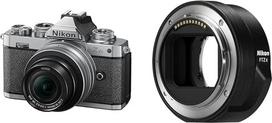 Nikon Z fc fotoaparato rinkinys, Z DX 16-50 mm, 1:3.5-6.3, VR Silver Edition objektyvas + NIKON FTZ II (adapteris, skirtas prijungti F montavimo objektyvus prie Z montavimo fotoaparatų)
