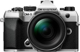 OM SYSTEM OM-5 Mark II "Micro Four Thirds" sistemos fotoaparatas su M.Zuiko Digital ED 12-45mm PRO objektyvu, 20 MP "Live MOS" jutiklis, 5 ašių vaizdo stabilizavimas, IP53 apsauga nuo atmosferos poveikio, 50 MP didelės raiškos nuotraukų iš rankų