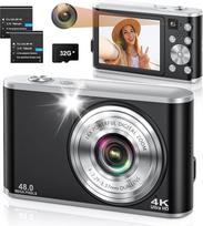 Skaitmeninis fotoaparatas 4K 64MP automatinio fokusavimo vaizdo kamera su dvigubu objektyvu