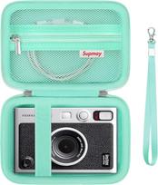 Supmay kietas dėklas Fujifilm Mini EVO, mini spausdintuvo kelioninis dėklas su tinkliniu krepšeliu, kurį galima naudoti su USB kabeliu, plėvele ar kitais smulkiais priedais, žalias