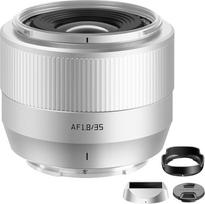 TTArtisan 35mm F1.8 II objektyvas su automatiniu fokusavimu APS-C kadrui, skirtas E-Mount fotoaparatams A5000 A6500 A6600 NEX-3 NEX-3N NEX-7 NEX5 CA7 A7I A7R A7S A7SI A7SII A9 ir kitiems (sidabrinės spalvos)