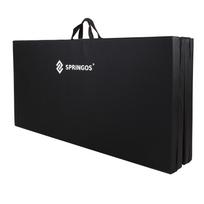 Sulankstomas gimnastikos čiužinys 240 x 120 x 5 cm – juodas, Springos FA0065
